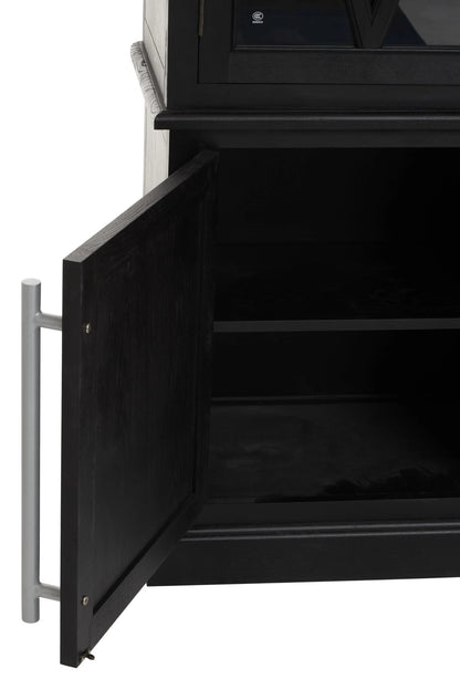 Cannes Oak Wood Tall Cabinet 