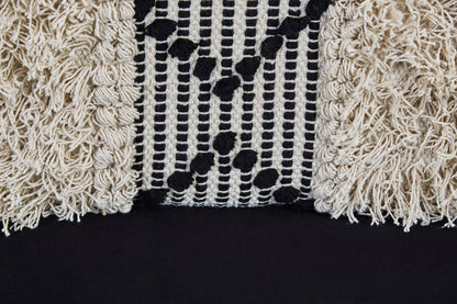 Granada Black and White Moroccan Design Bench
