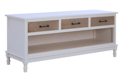 Savoy 3 Drawer White Wooden Sideboard