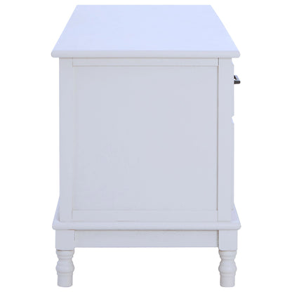 Savoy 3 Drawer White Wooden Sideboard