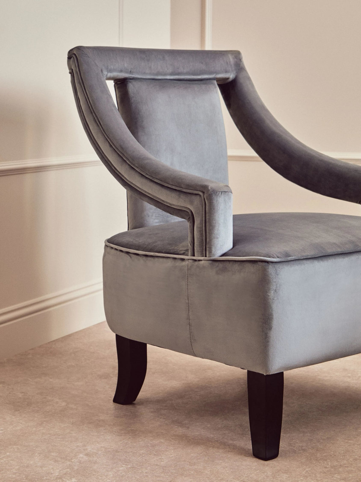 Ross Velvet Chair #colour_grey