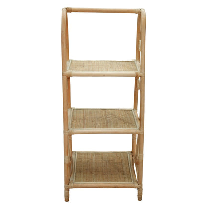 Uppingham Three Tier Rattan Square Shelf Unit