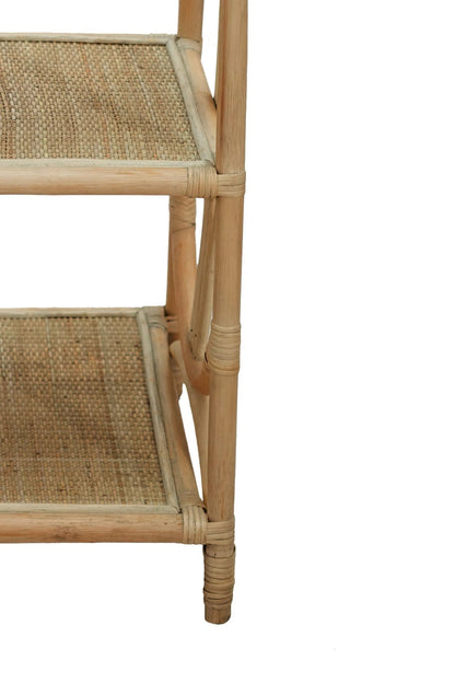 Uppingham Three Tier Rattan Square Shelf Unit