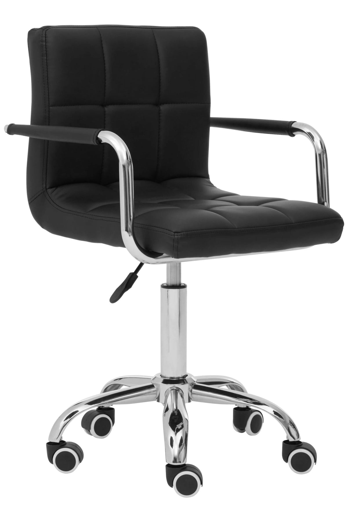 Brampton Black Home Office Chair with Swivel Base