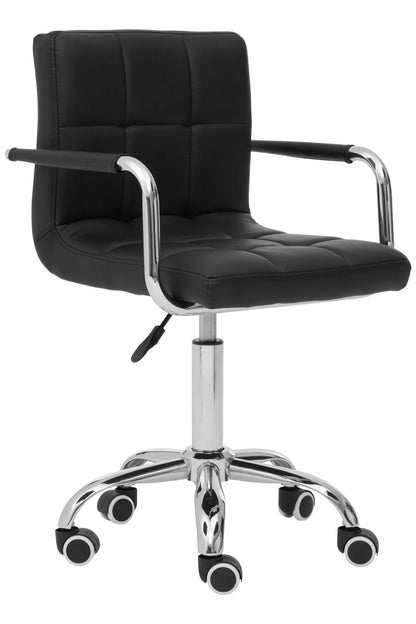 Brampton Black Home Office Chair with Swivel Base