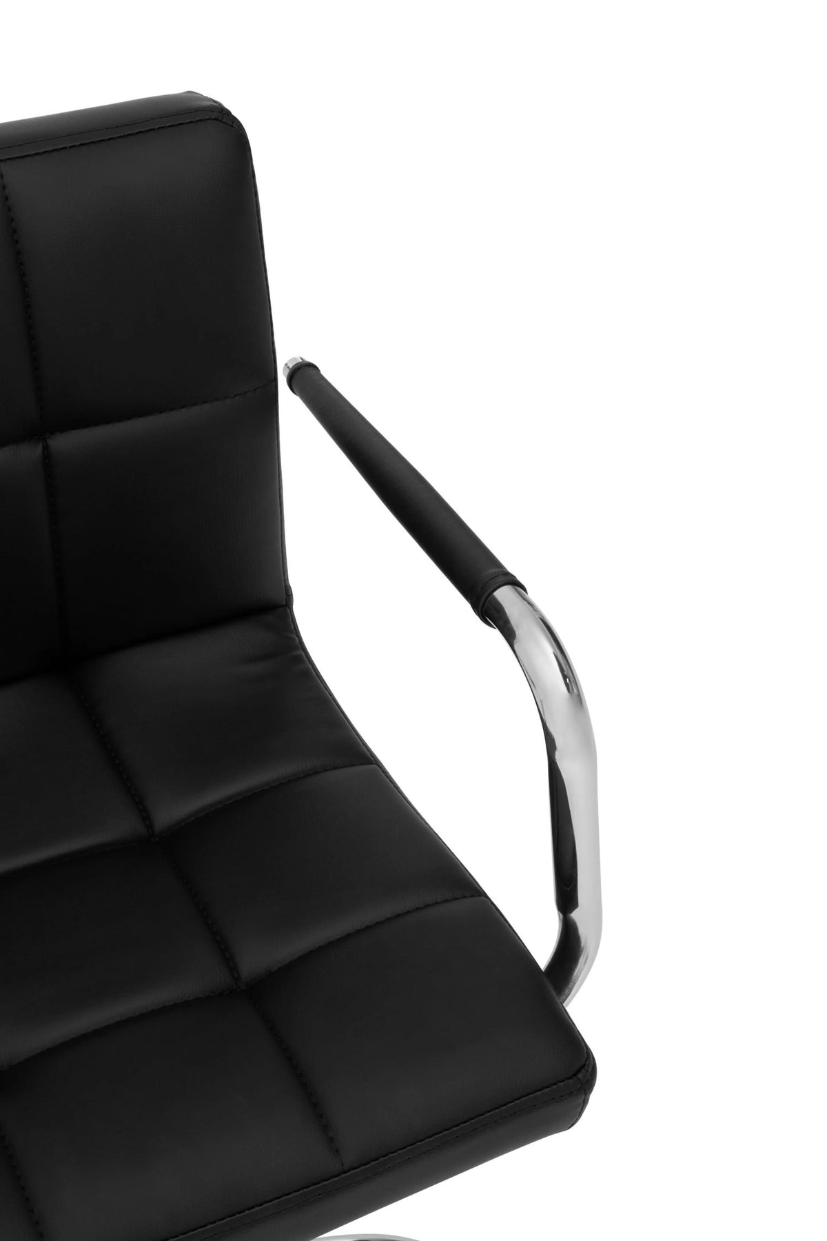 Brampton Black Home Office Chair with Swivel Base