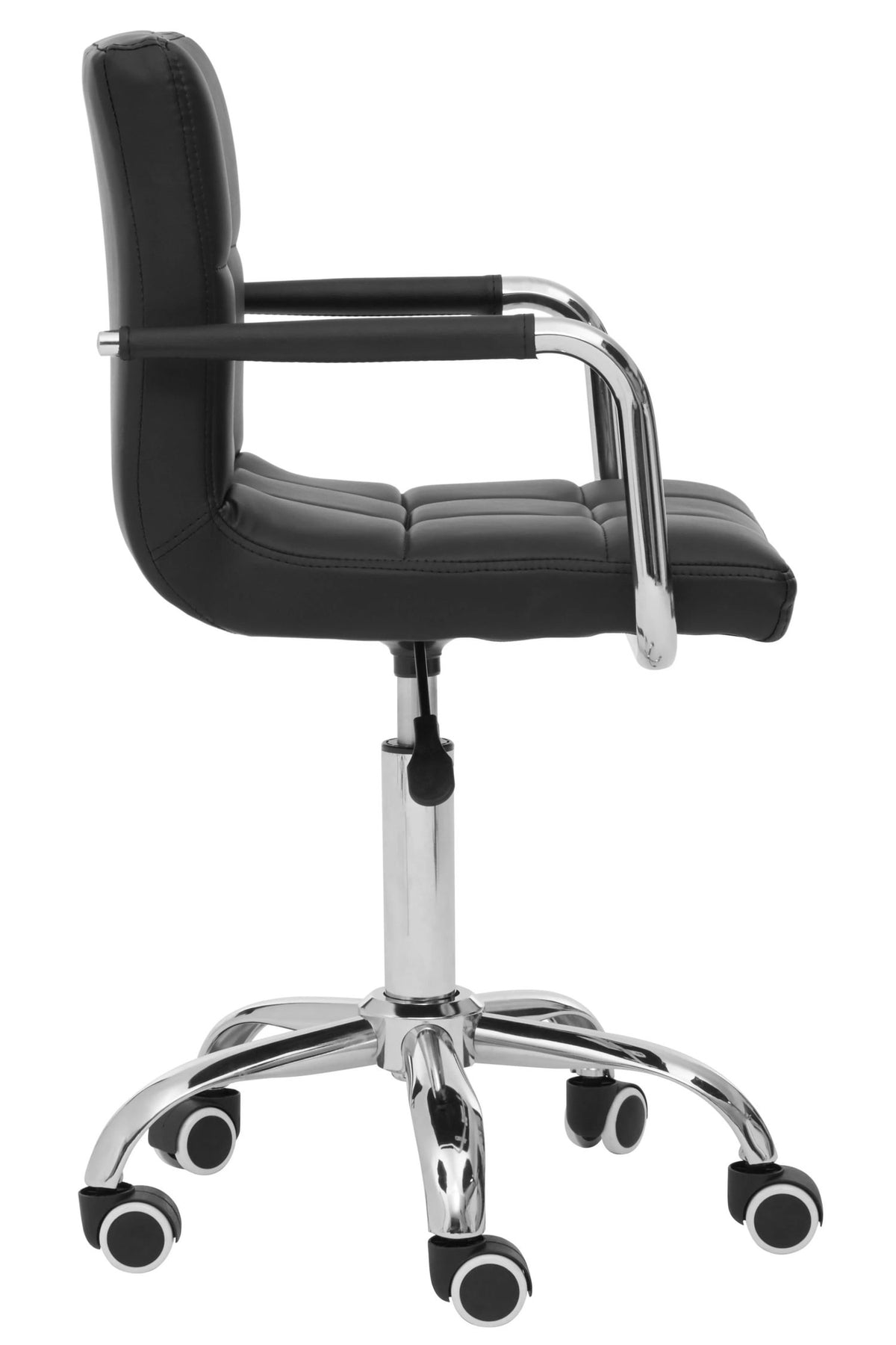 Brampton Black Home Office Chair with Swivel Base
