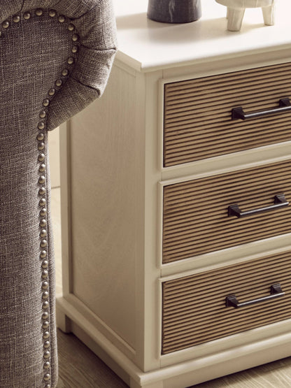 Savoy White Wooden Chest of 3 Drawer