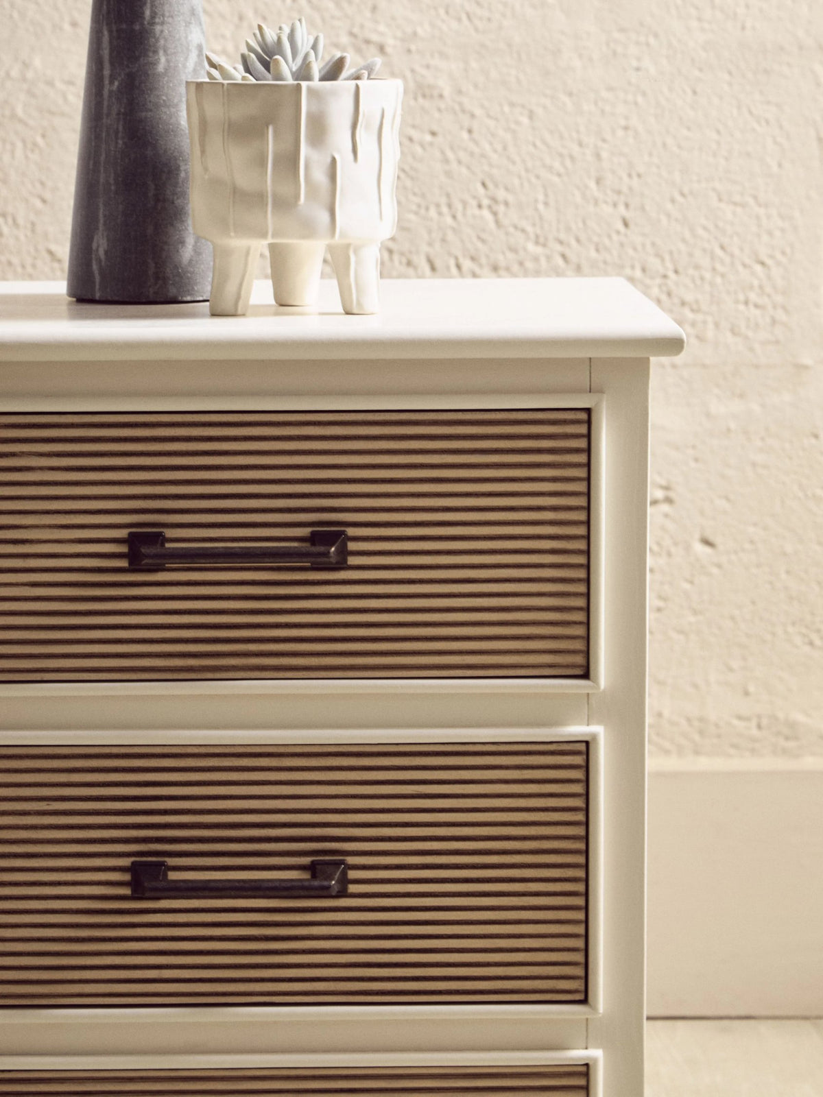 Savoy White Wooden Chest of 3 Drawer