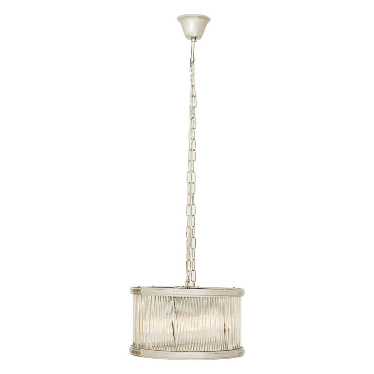 Vienna 5 Bulb Glass Pendant Light #colour_chrome