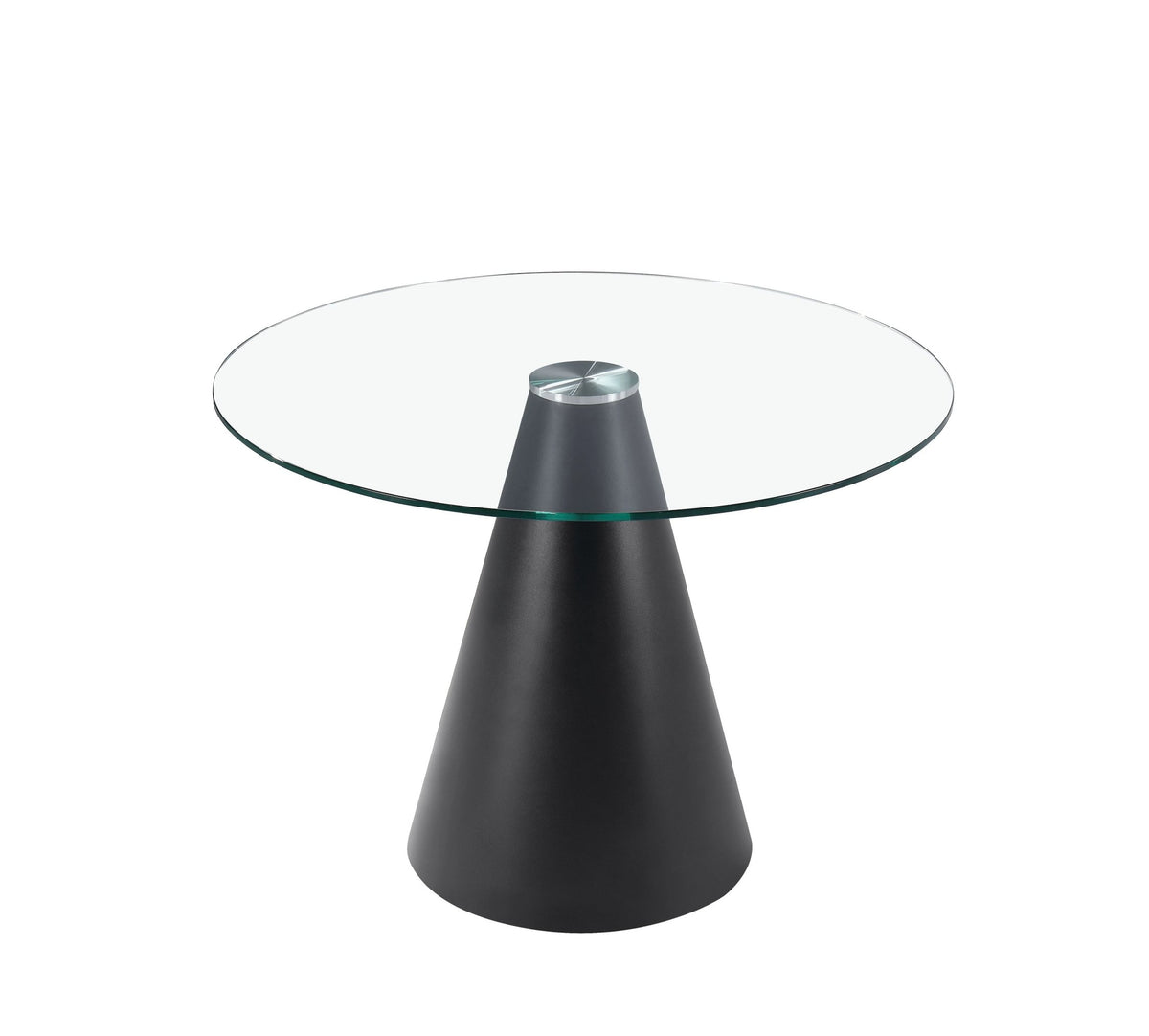 Devon Large Black Conical Base Round Dining Table
