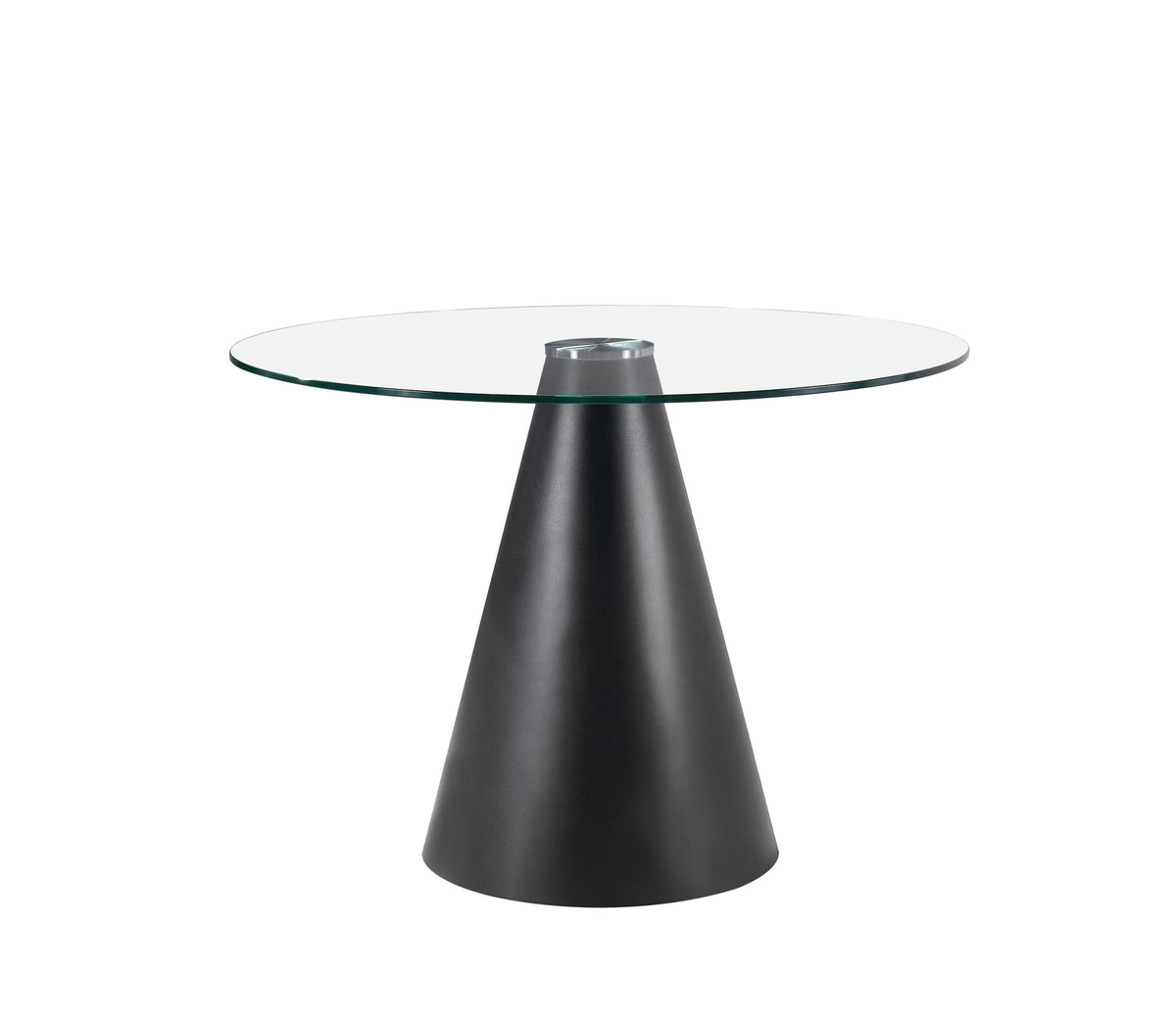 Devon Large Black Conical Base Round Dining Table