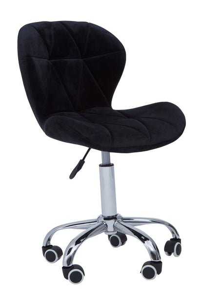 Corfe Velvet Quilted Home Office Chair 