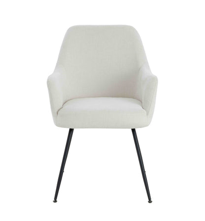 Chichester Set of 2 Textured Fabric Dining Chairs with Arms 