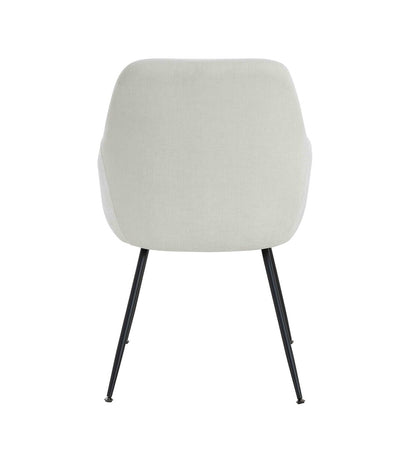 Chichester Set of 2 Textured Fabric Dining Chairs with Arms 