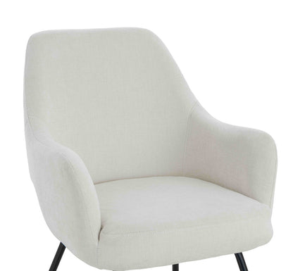 Chichester Set of 2 Textured Fabric Dining Chairs with Arms 