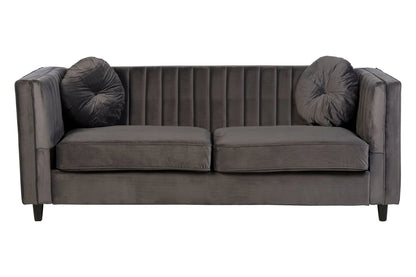 Hudson Three Seat Velvet Sofa 