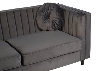 Hudson Three Seat Velvet Sofa 