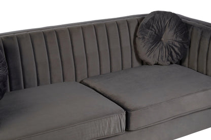 Hudson Three Seat Velvet Sofa 