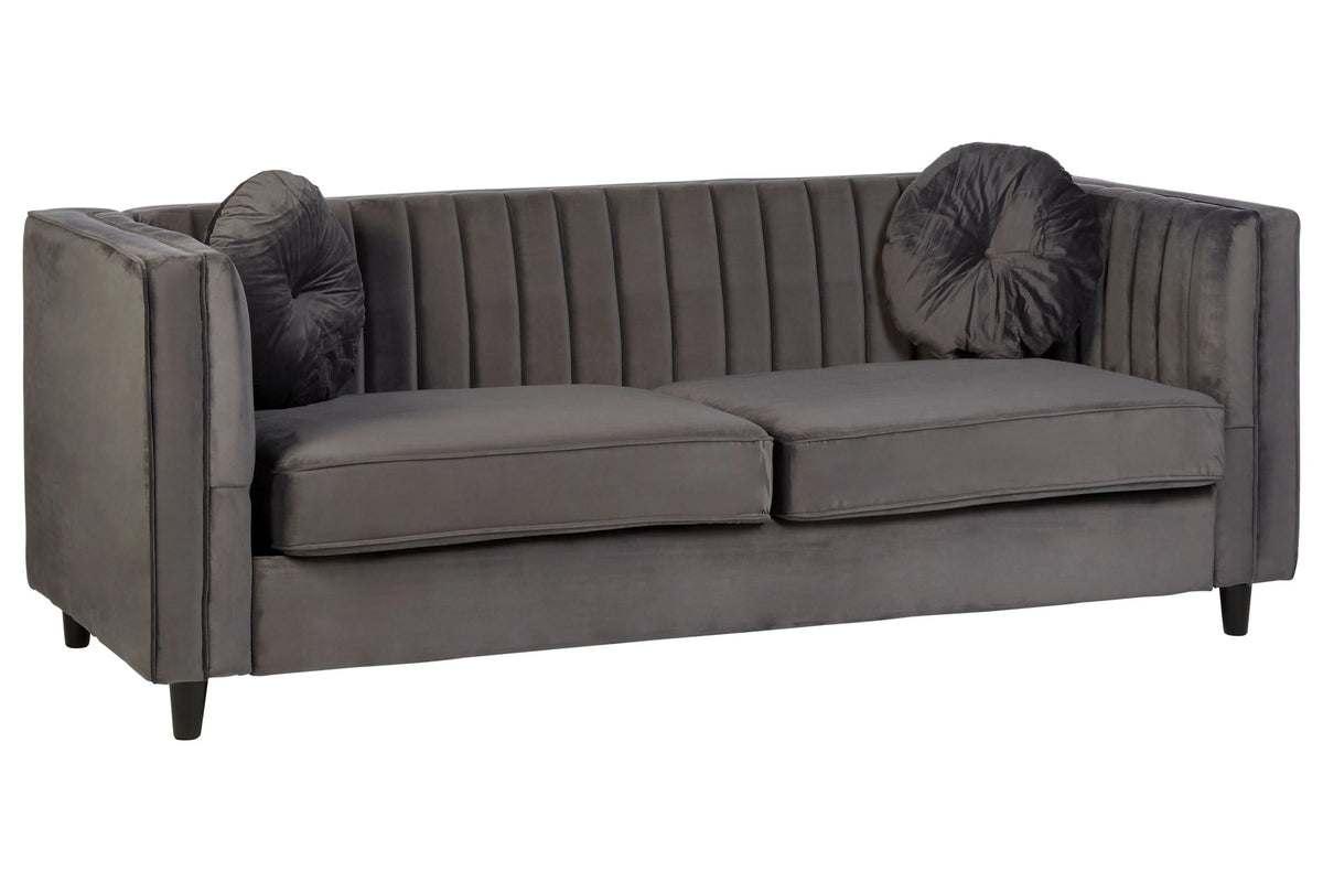 Hudson Three Seat Velvet Sofa 
