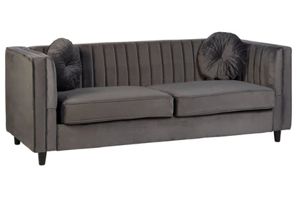 Hudson Three Seat Velvet Sofa 