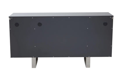 Sandringham Four Door Grey Gloss Finish Sideboard