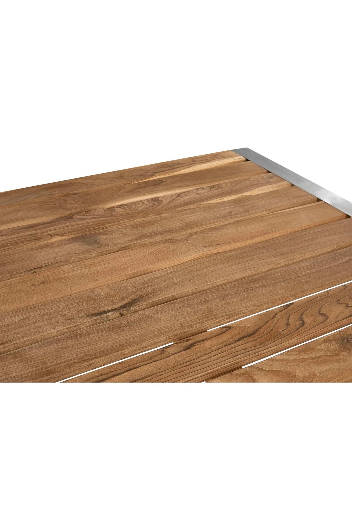 Bath Slatted Teak Wood Dining Table