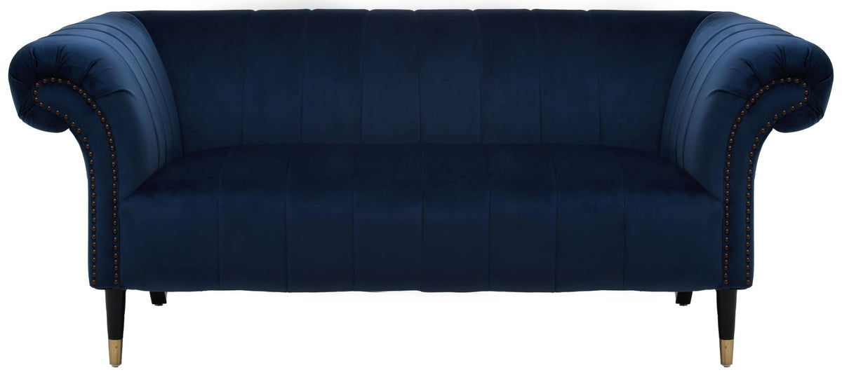 Milan Two Seat Velvet Sofa 