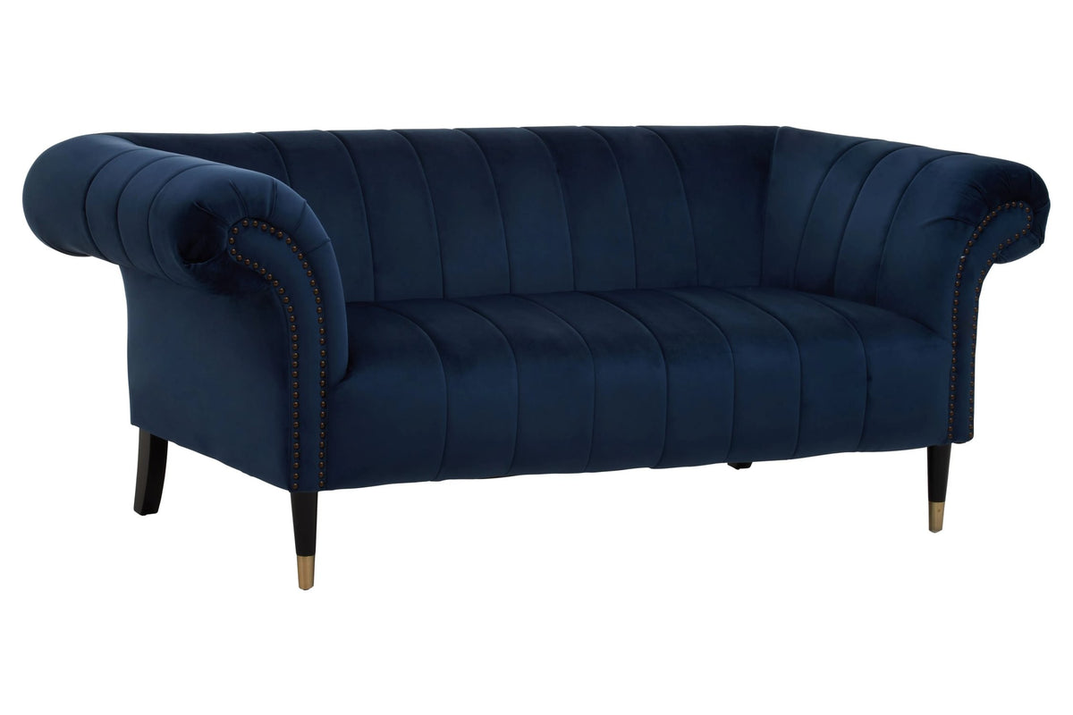 Milan Two Seat Velvet Sofa 