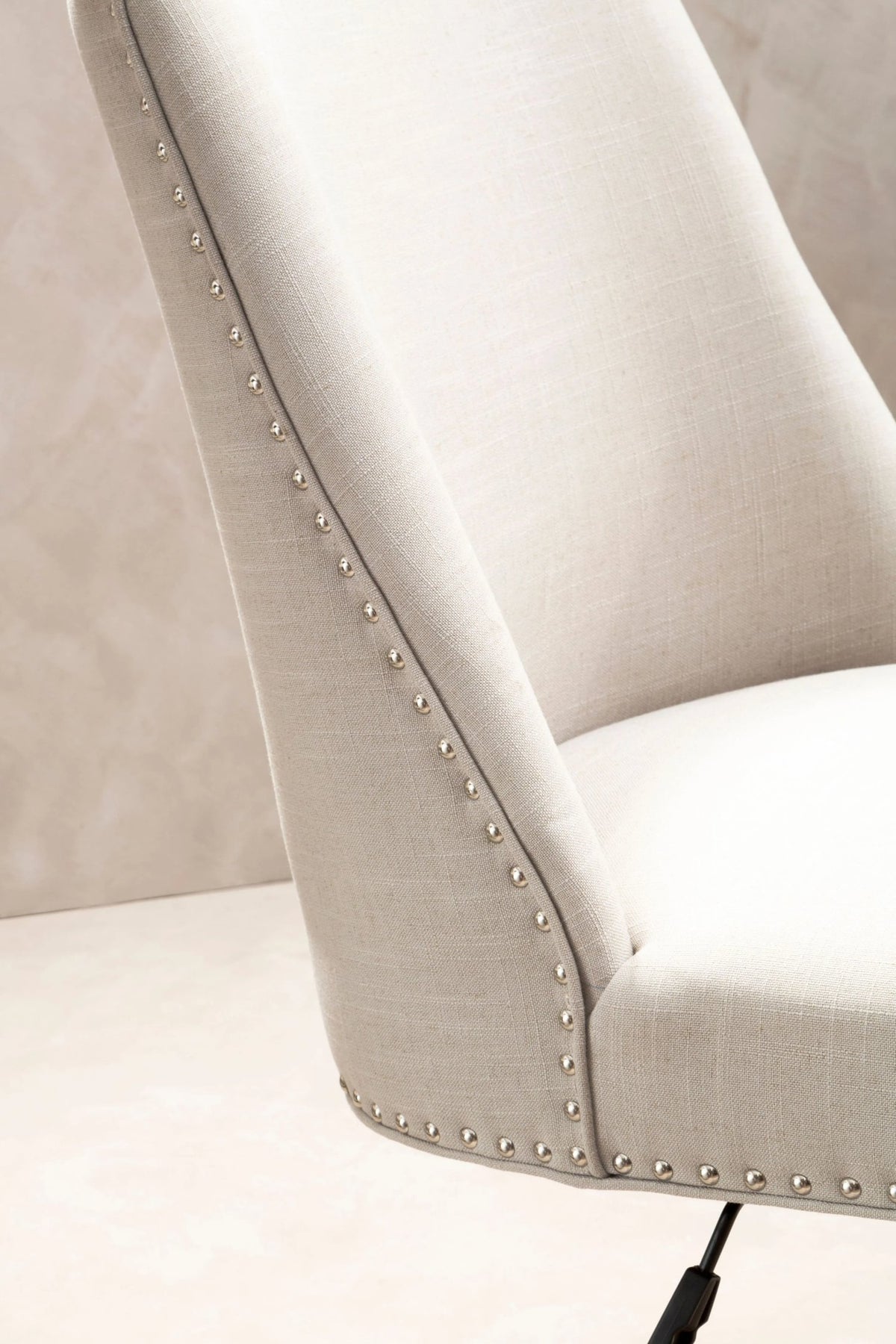 Shaftesbury Fabric Home Office Chair with Wooden Base #colour_natural