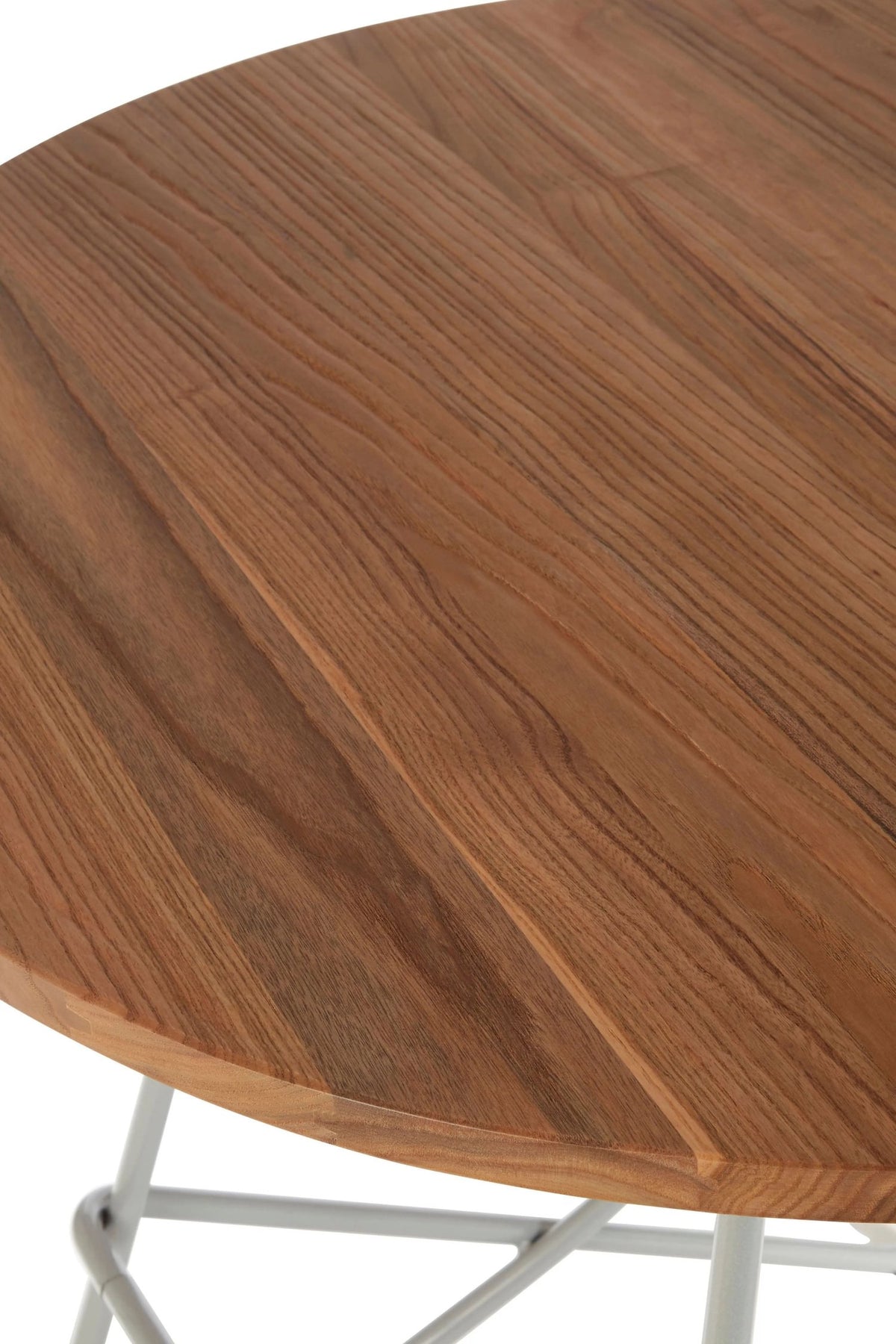 Madison Metal and Elm Wood Round Dining Table 