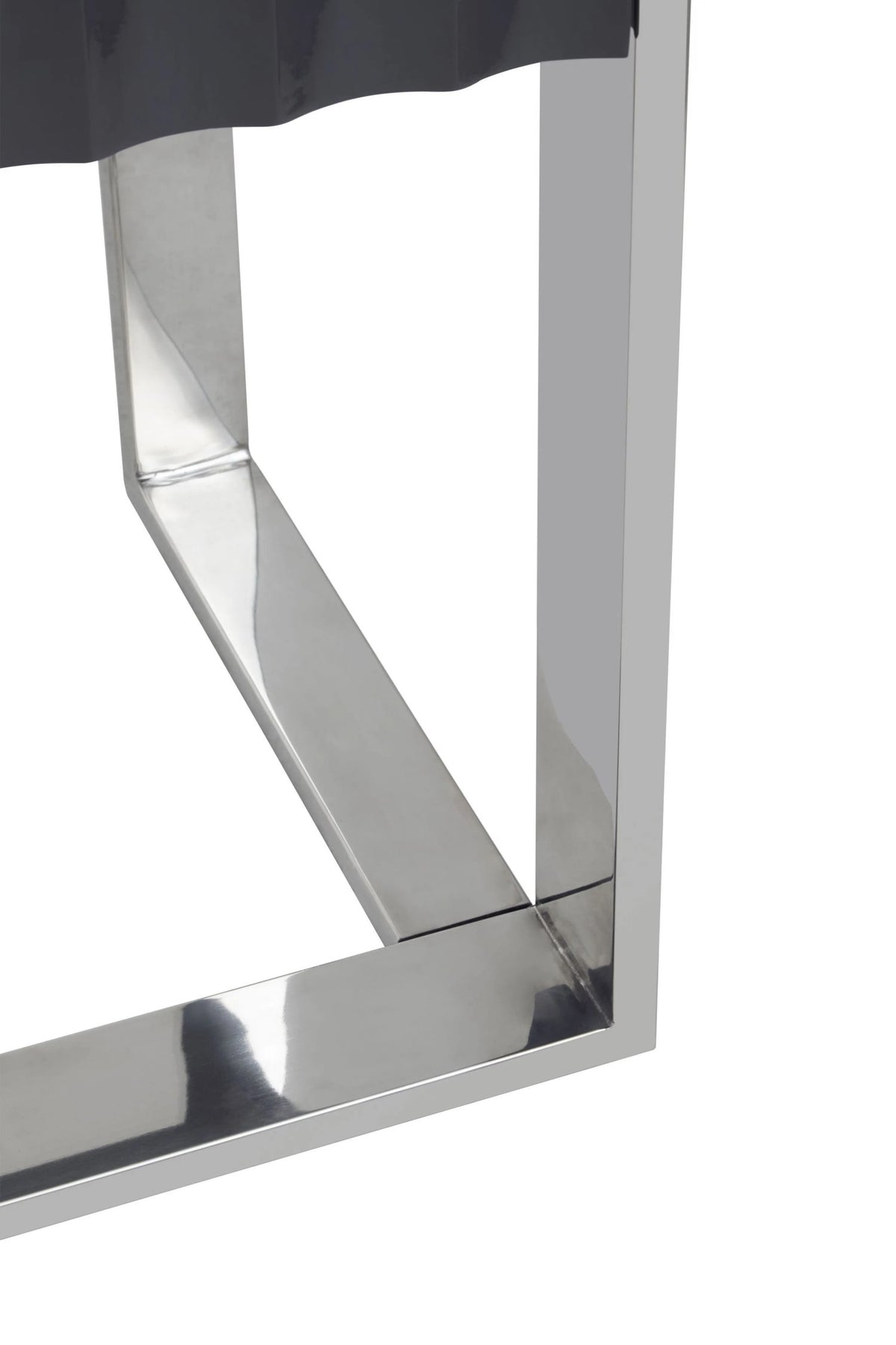 Sandringham Grey and Stainless Steel Shelf Unit