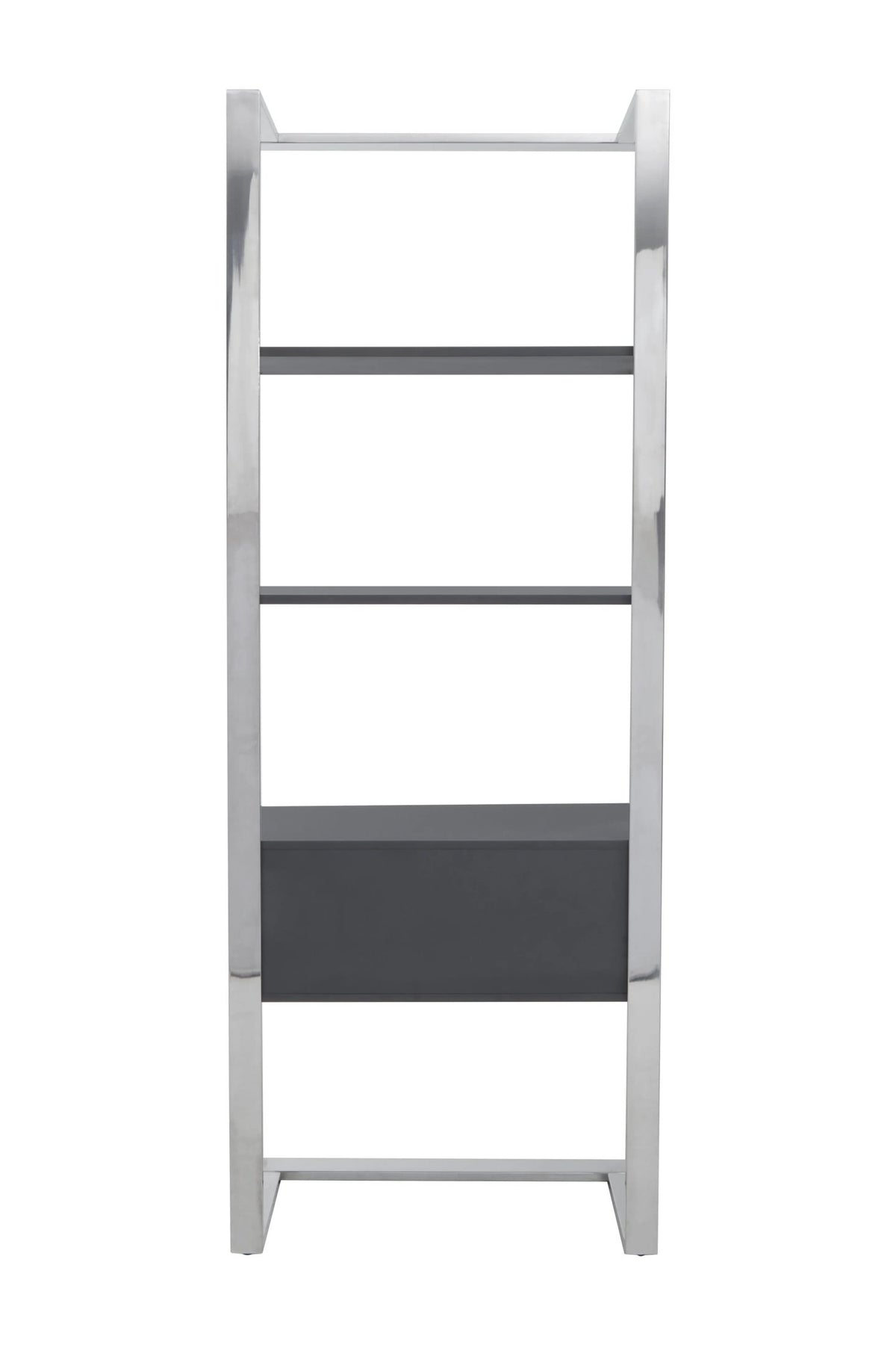 Sandringham Grey and Stainless Steel Shelf Unit