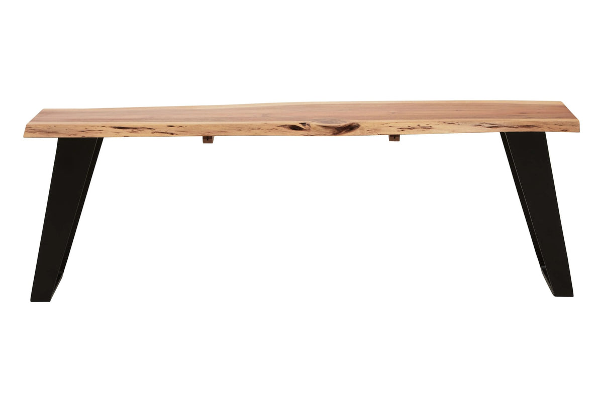 Alnwick Acacia Wood with Live Edge Bench