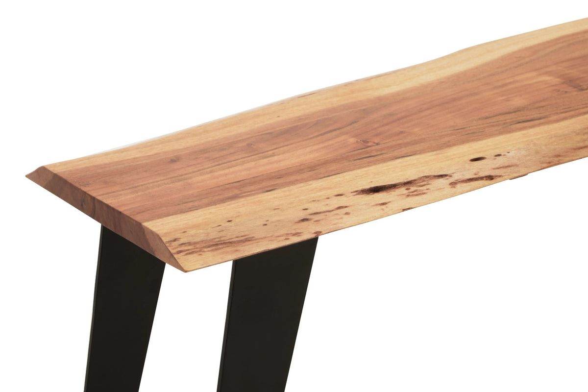 Alnwick Acacia Wood with Live Edge Bench