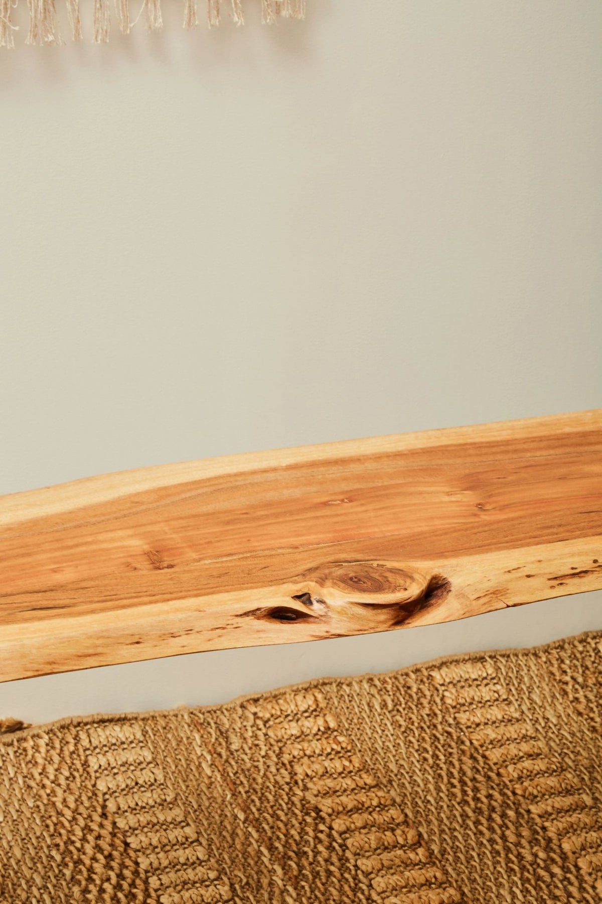 Alnwick Acacia Wood with Live Edge Bench