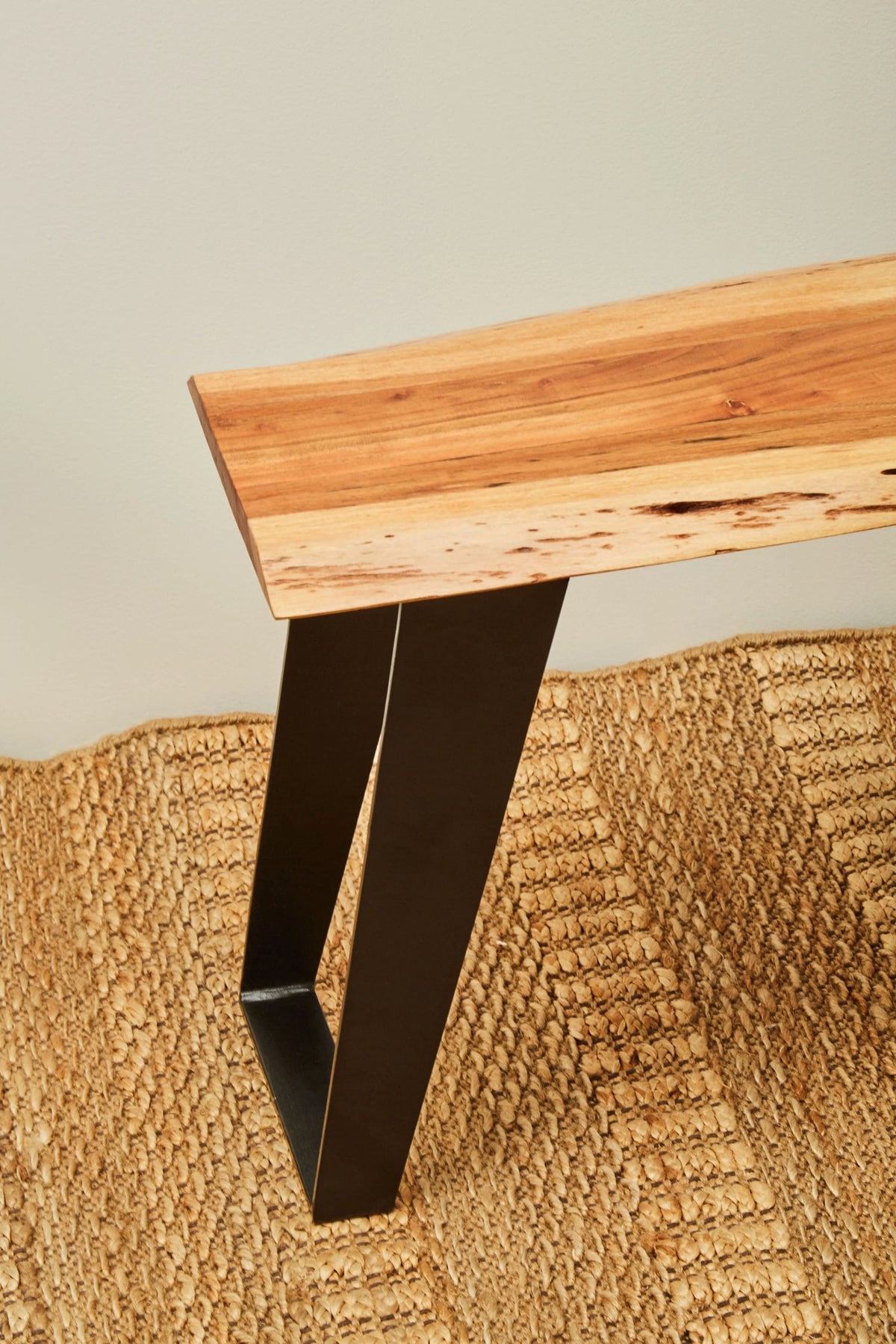 Alnwick Acacia Wood with Live Edge Bench