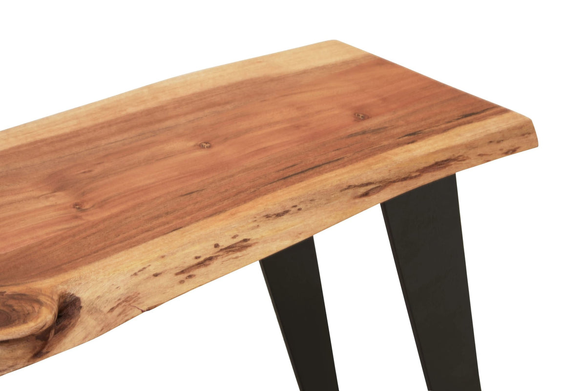 Alnwick Acacia Wood with Live Edge Bench