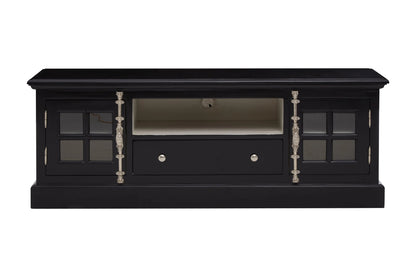 Durness Black Wooden Media Unit
