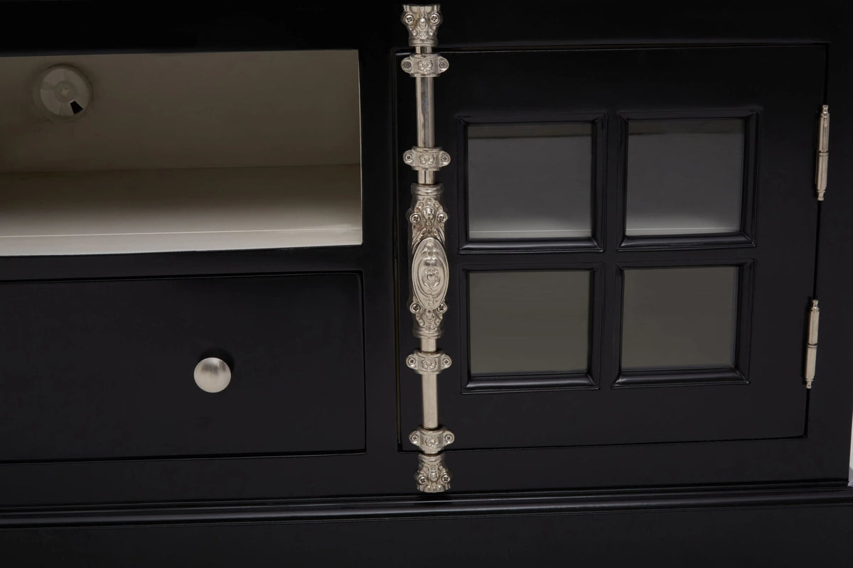 Durness Black Wooden Media Unit