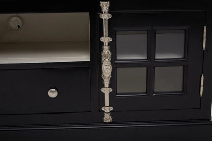Durness Black Wooden Media Unit