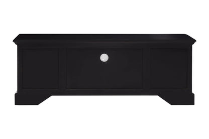 Durness Black Wooden Media Unit
