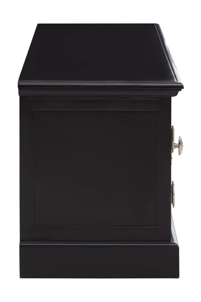 Durness Black Wooden Media Unit