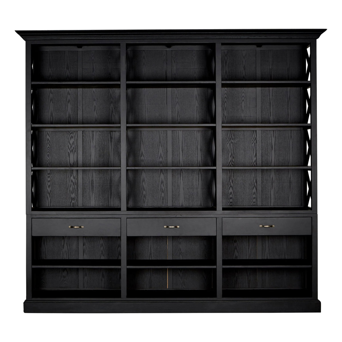 Cannes Black Birchwood Large Cabinet
