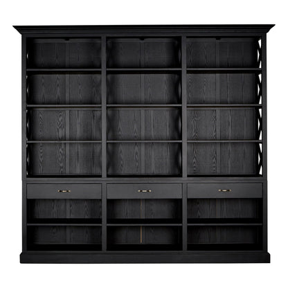 Cannes Black Birchwood Large Cabinet