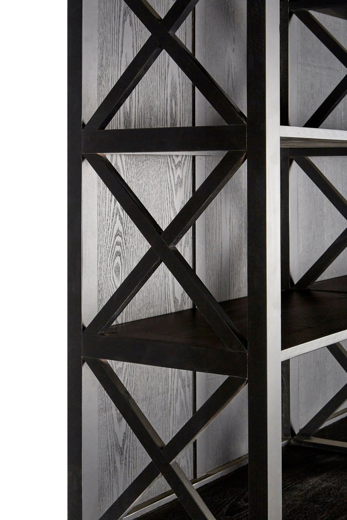 Cannes Black Birchwood Large Cabinet