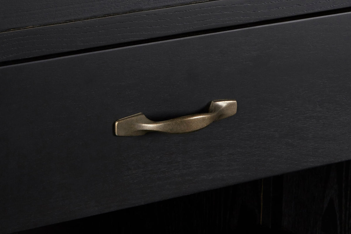 Cannes Black Birchwood Large Cabinet