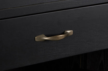 Cannes Black Birchwood Large Cabinet