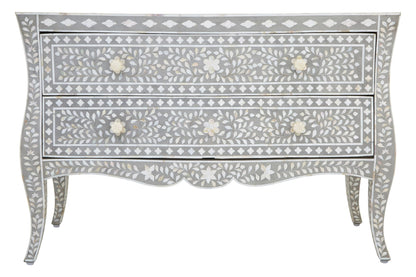 Porto Chest of 2 Drawers with Mother of Pearl Inlay