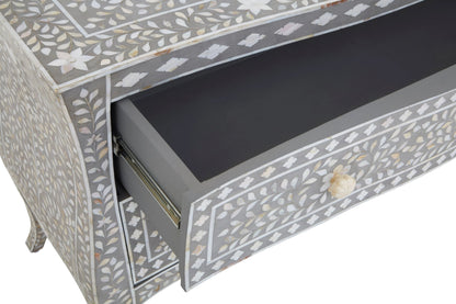 Porto Chest of 2 Drawers with Mother of Pearl Inlay